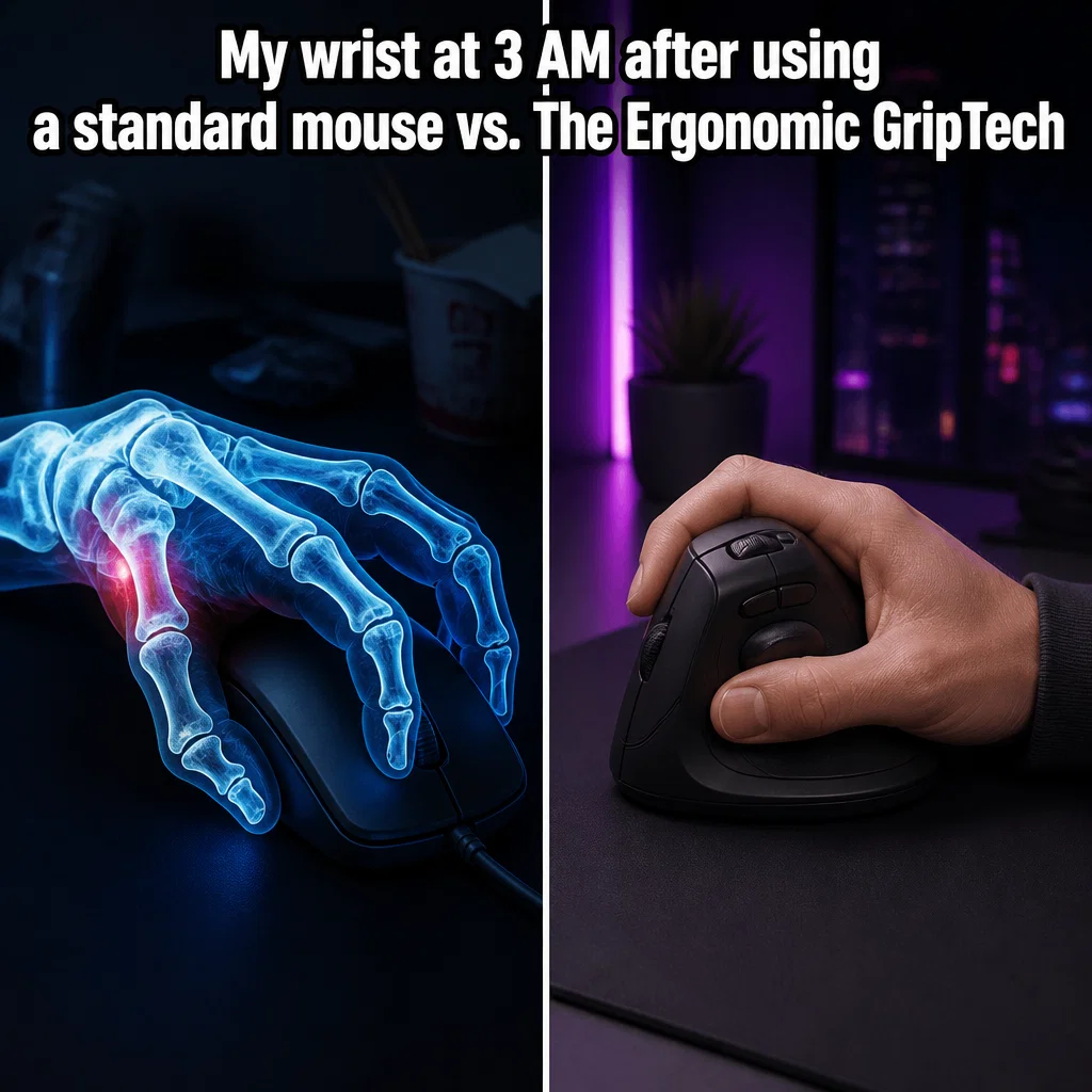 Tech Gadgets meme ad example: The Infinite Scroll