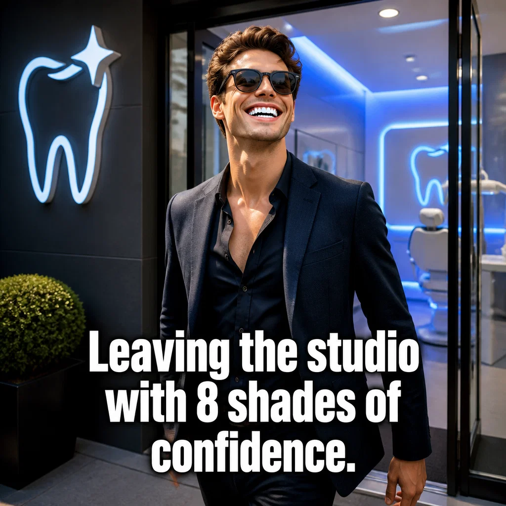 Teeth Whitening meme ad example: The Confidence Boost