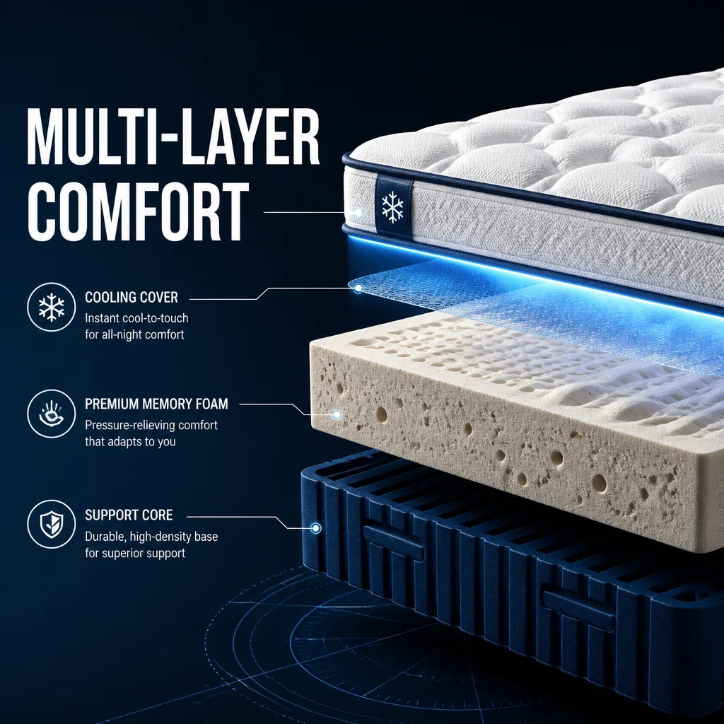Tempur-Pedic ad concept example: Foam Architecture