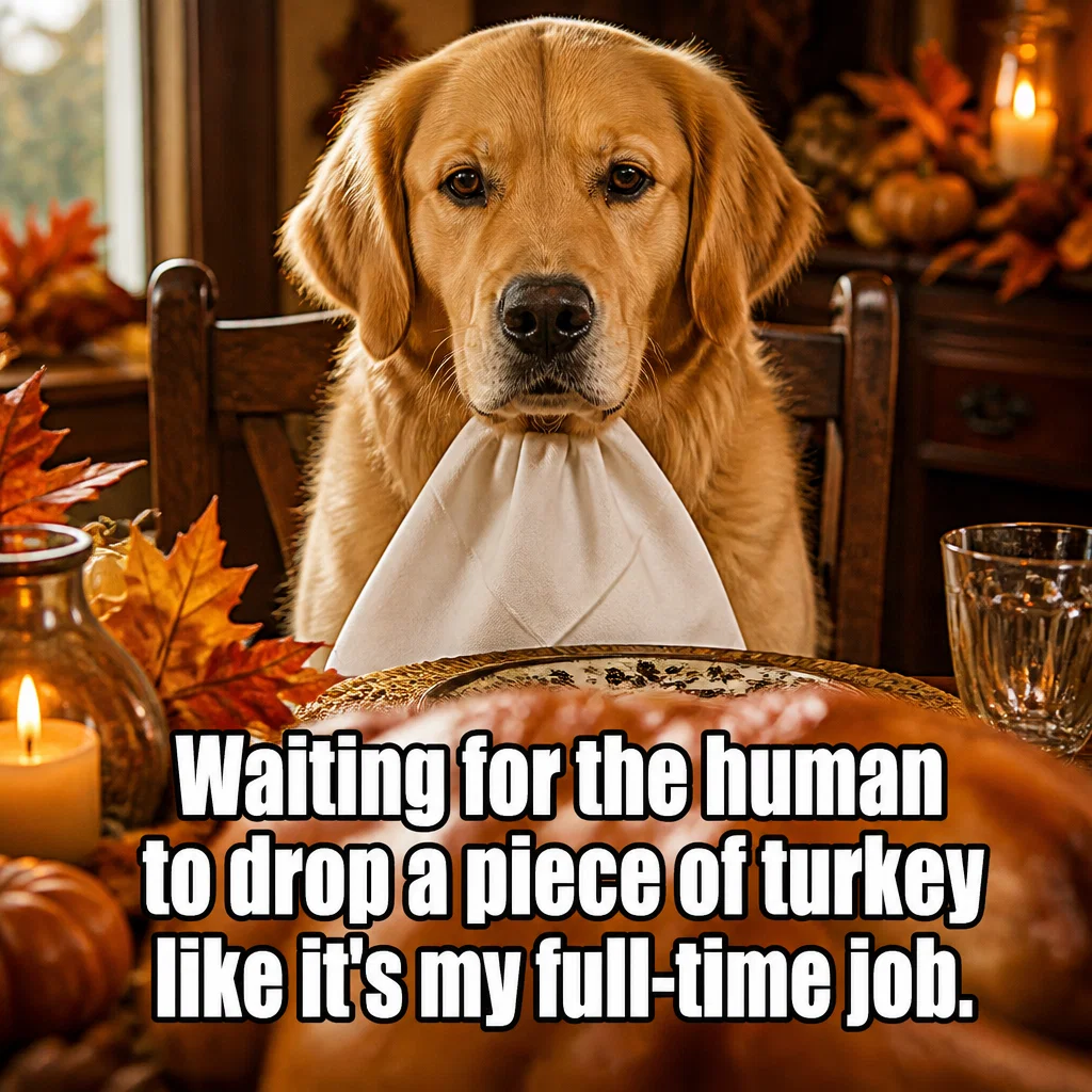 Thanksgiving meme ad example: The Unpaid Intern