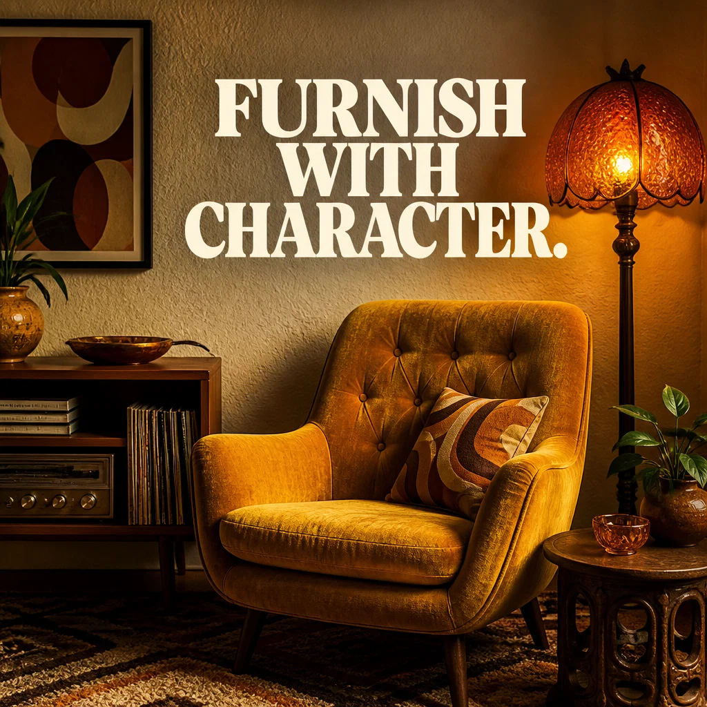 Thrift Store ad concept example: The Interior Treasure