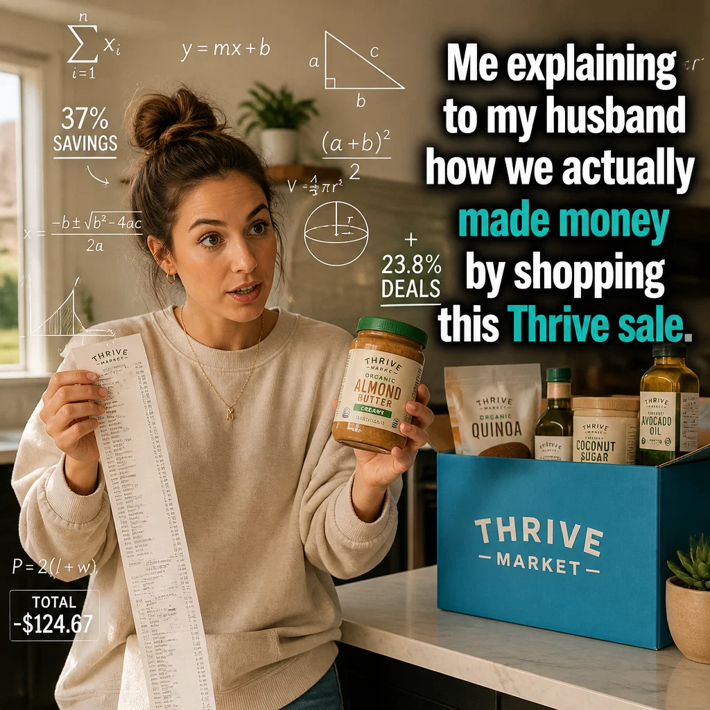 Thrive Market meme ad example: Savings Math