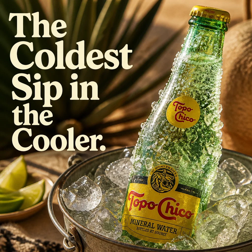 Topo Chico ad concept example: Sub-Zero Refreshment