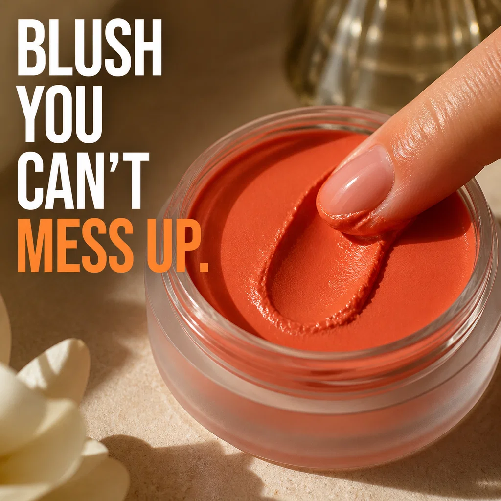 Tower 28 ad concept example: The Sculpted Cream Blush
