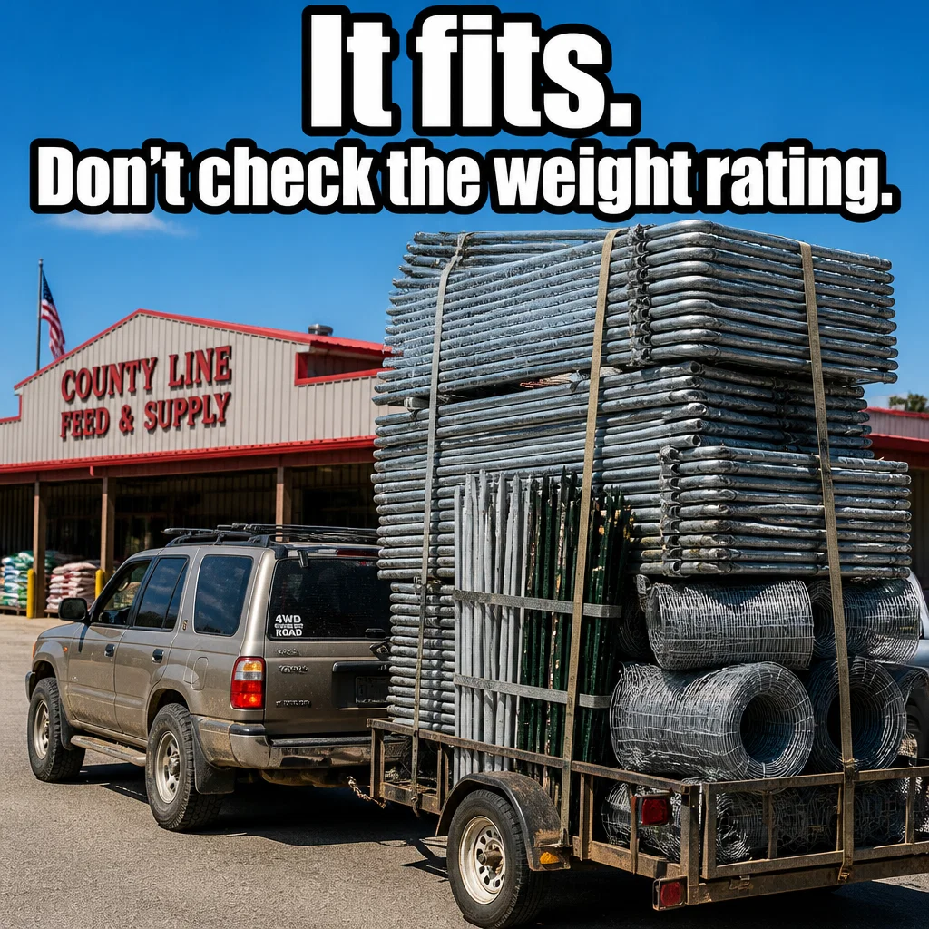 Tractor Supply meme ad example: Trailer Confidence