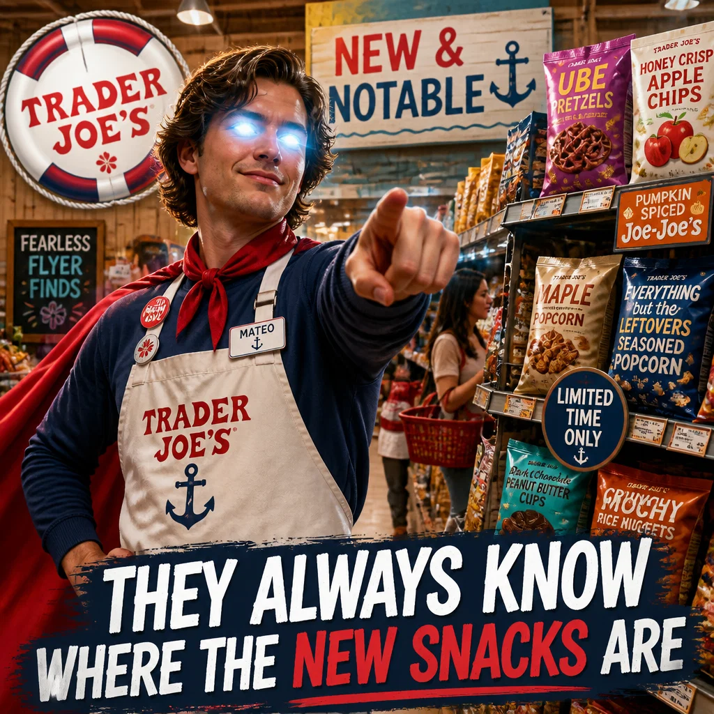 Trader Joe's meme ad example: Crew Member Superpower