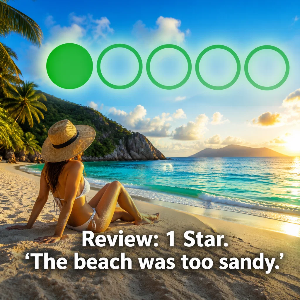 Tripadvisor meme ad example: The One-Star Warrior