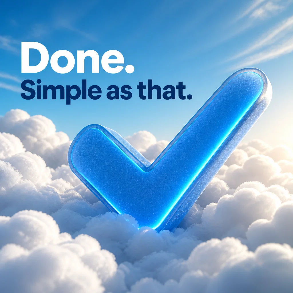 TurboTax ad concept example: The Checkmark of Peace