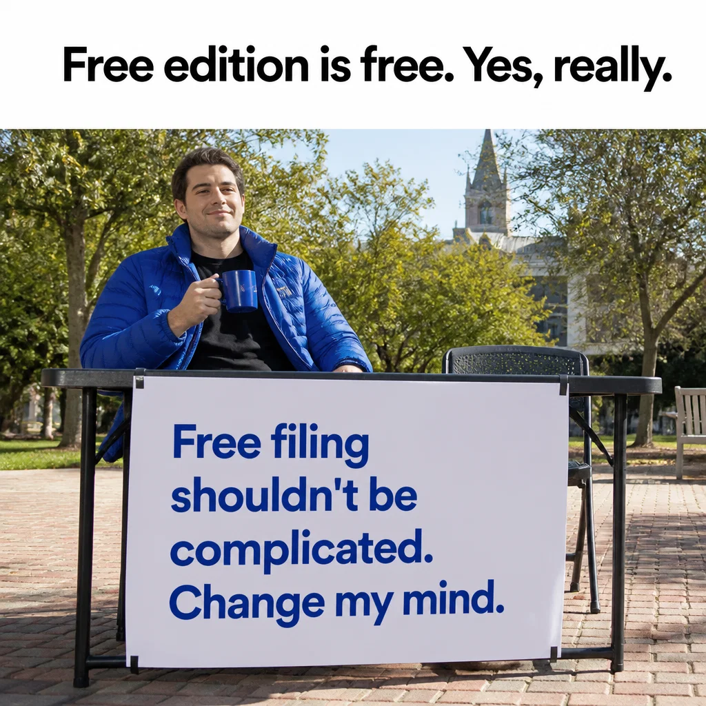 TurboTax meme ad example: The Simple Logic