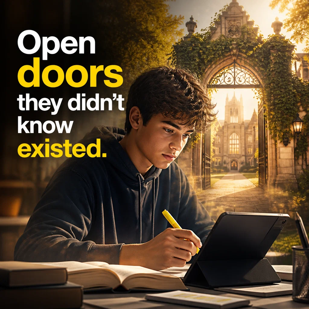 Tutoring ad concept example: Future Ready
