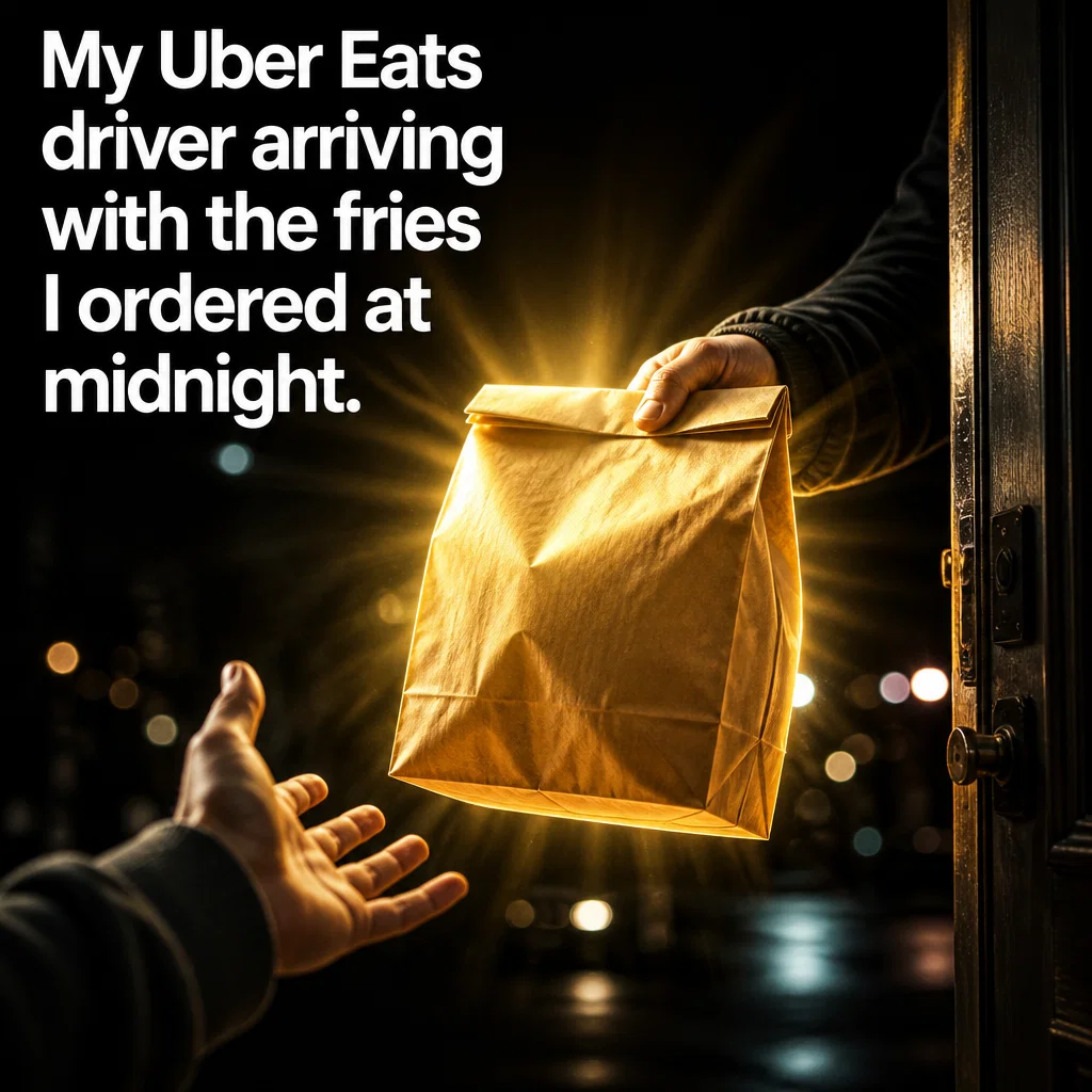 Uber meme ad example: The Late Night Eats