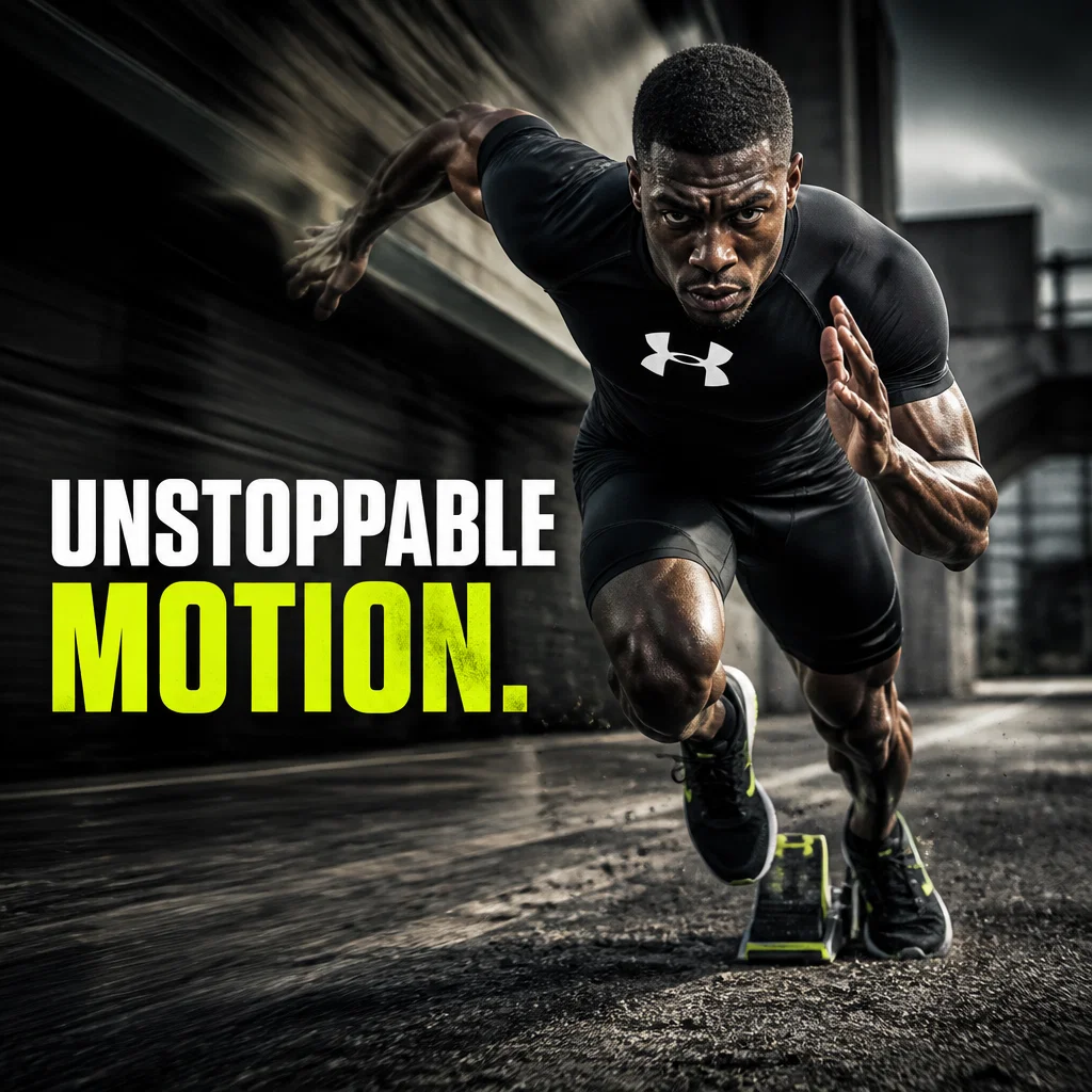 Under Armour ad concept example: Kinetic Energy