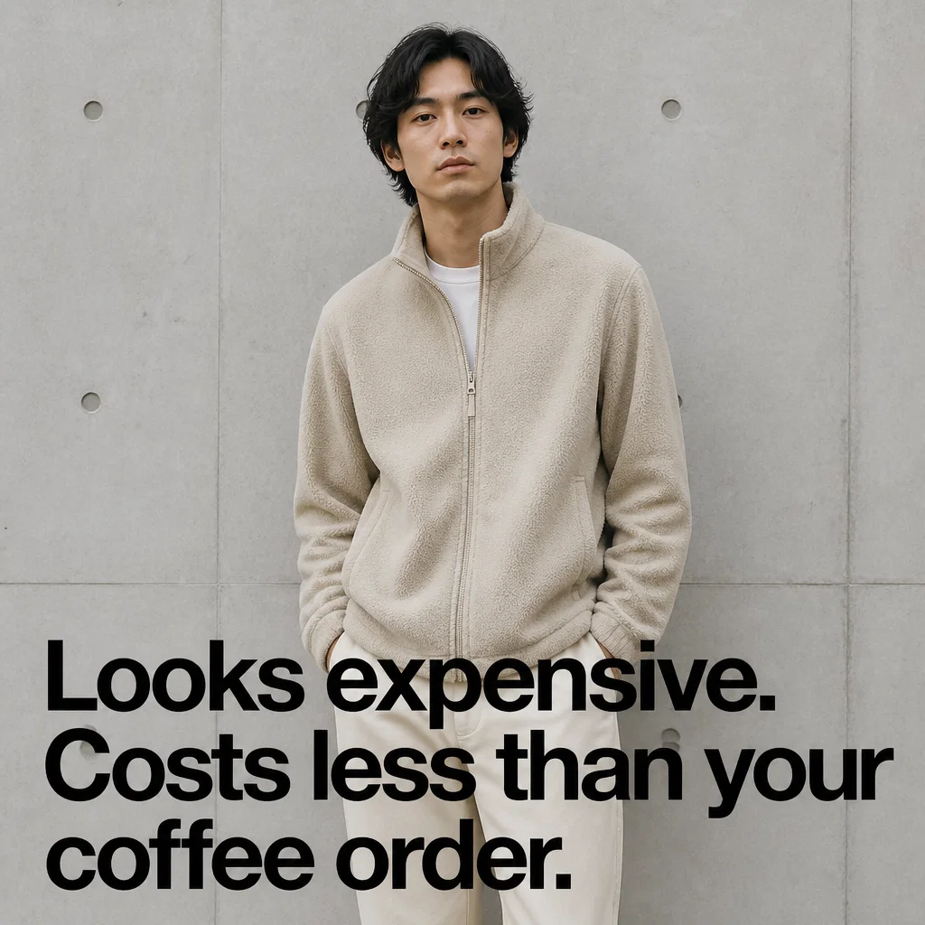 Uniqlo meme ad example: Fleece Season