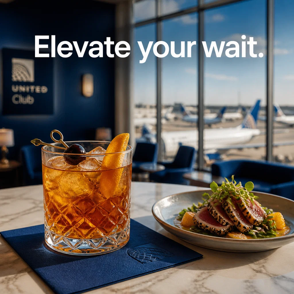 United Airlines ad concept example: The Club Experience