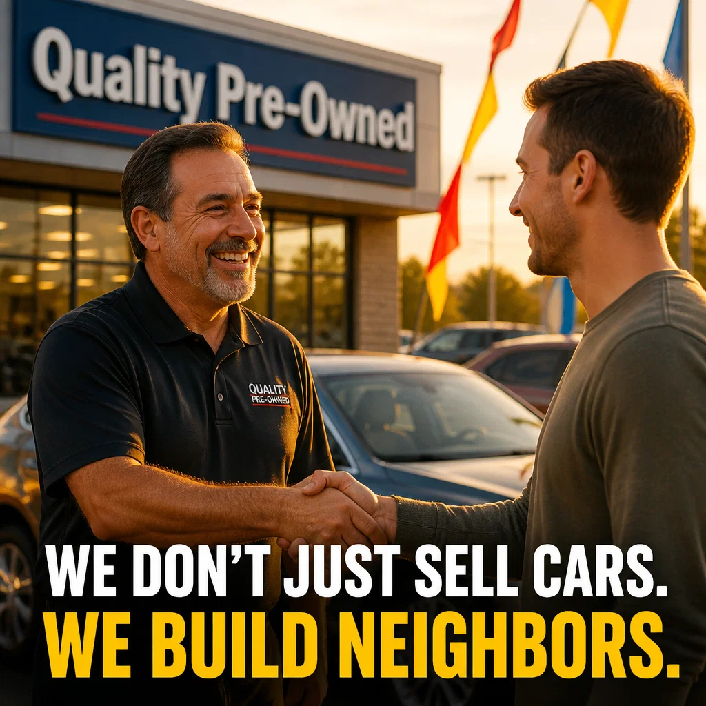 Used Car Dealership ad concept example: The Local Handshake
