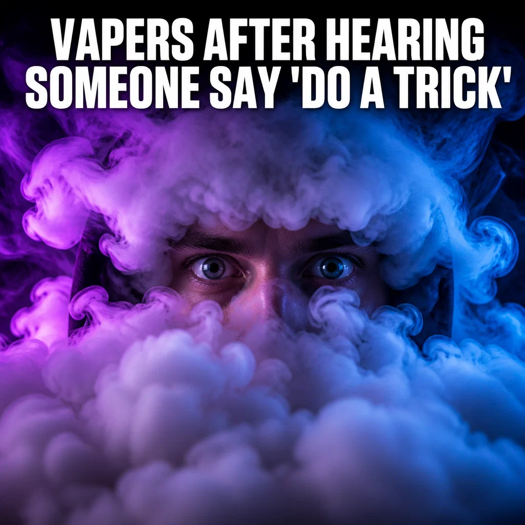 Vape Shop meme ad example: The Cloud Chaser