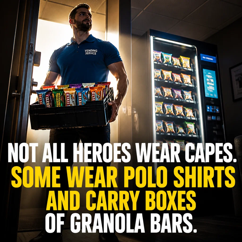 Vending Machine Business meme ad example: The Hero We Need
