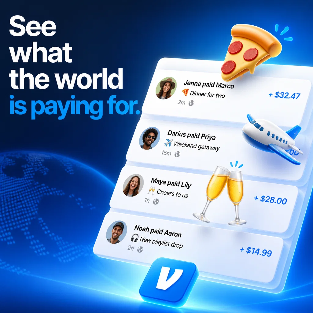 Venmo ad concept example: The Social Feed Glow