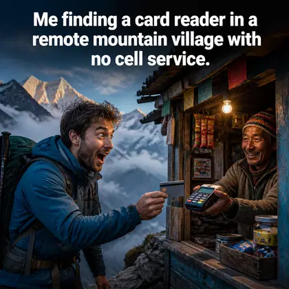 Visa meme ad example: The Acceptance Realization