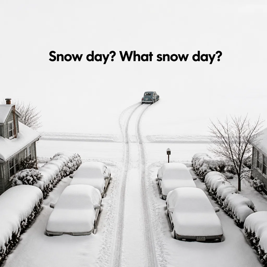 Volkswagen meme ad example: Winter Proof