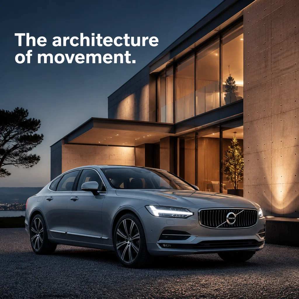 Volvo ad concept example: Urban Modernism