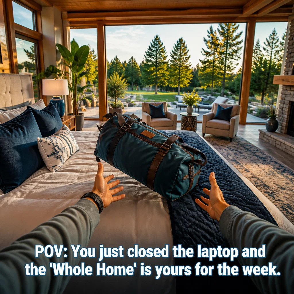 Vrbo meme ad example: Vacation Mode Activated