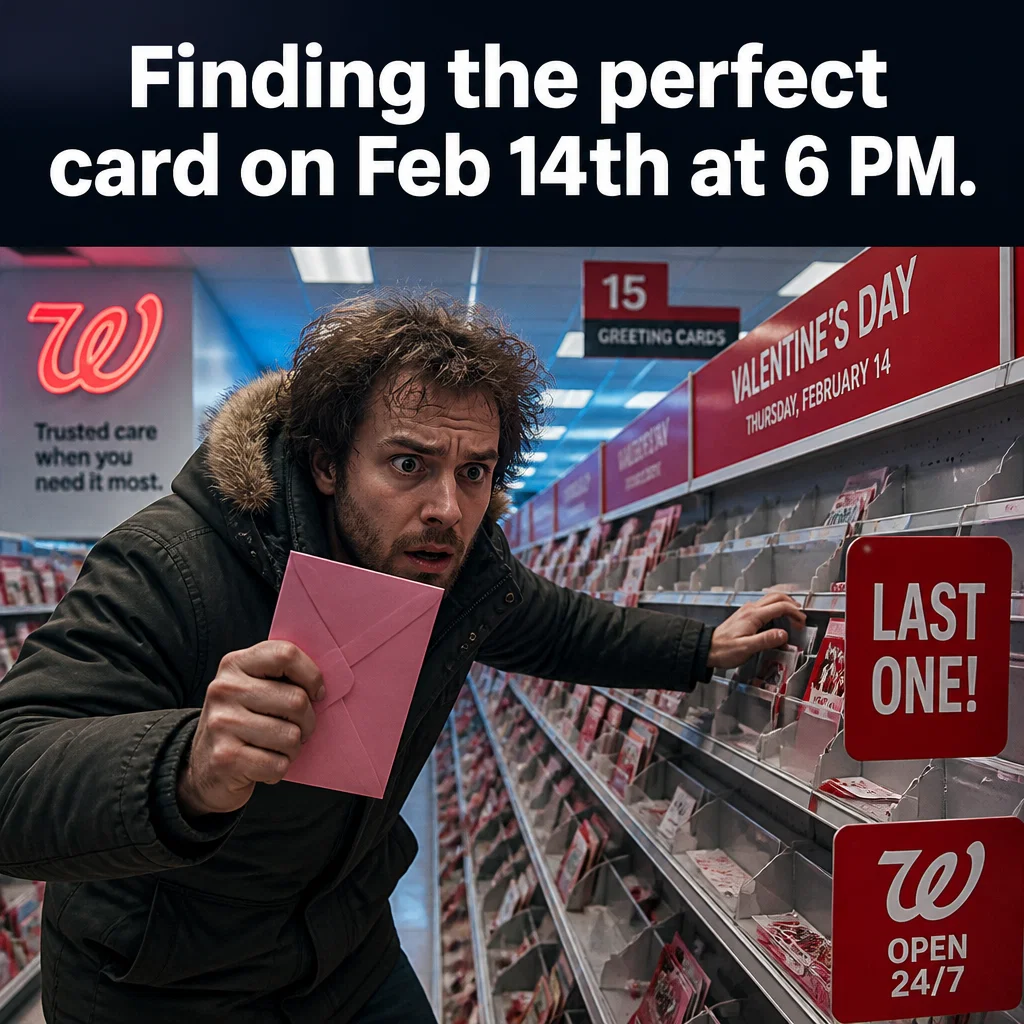 Walgreens meme ad example: Holiday Aisle Chaos