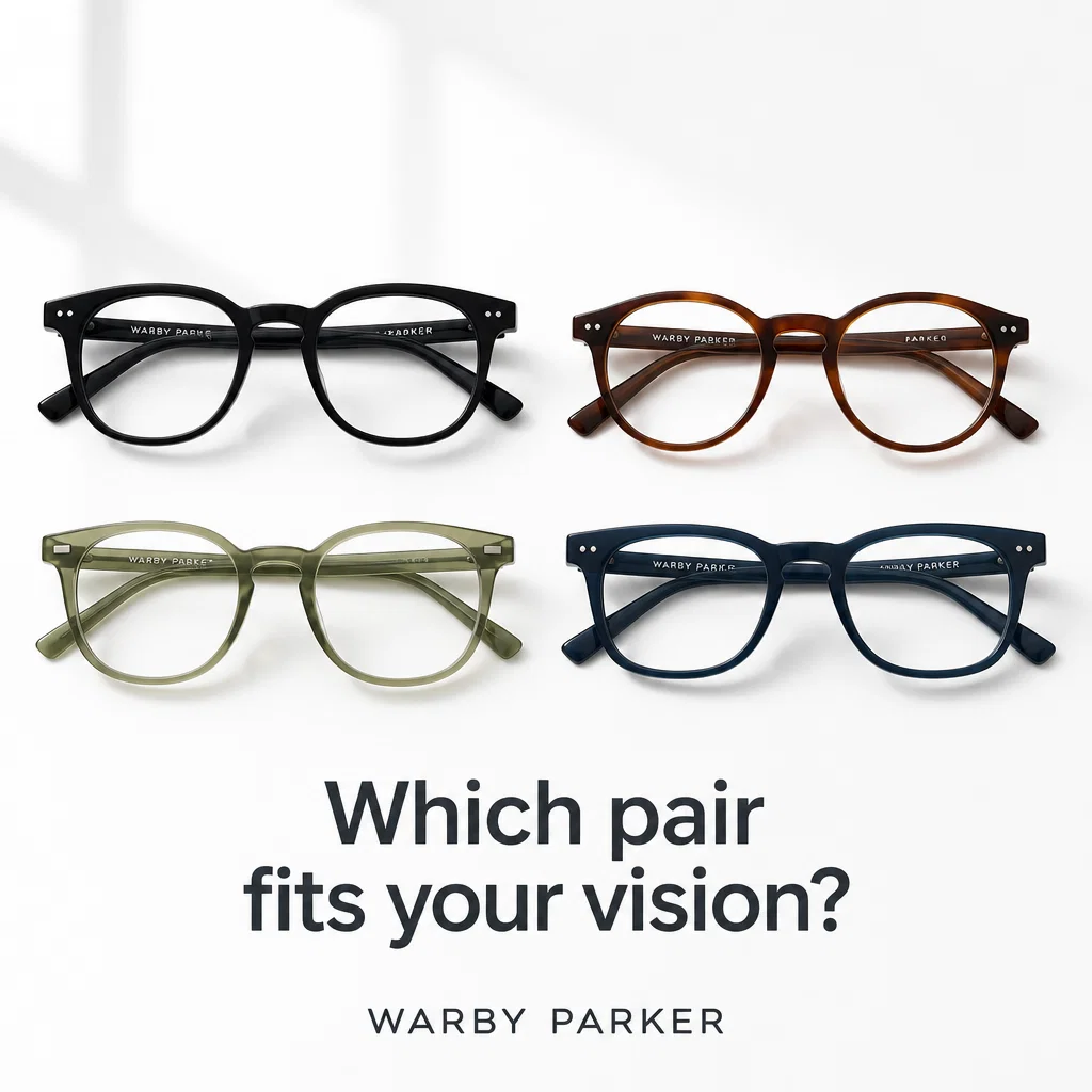 Warby Parker ad concept example: Grid Comparison