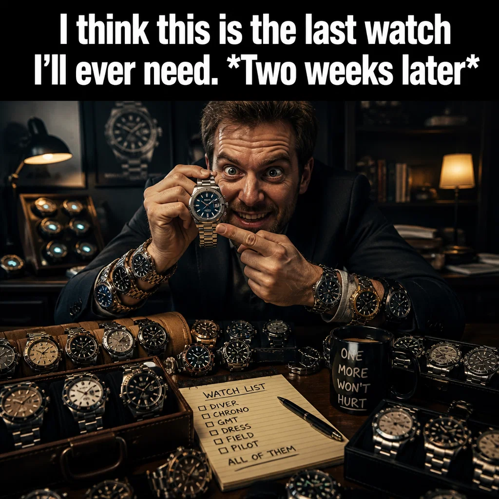 Watch Brand meme ad example: The One-Watch Myth
