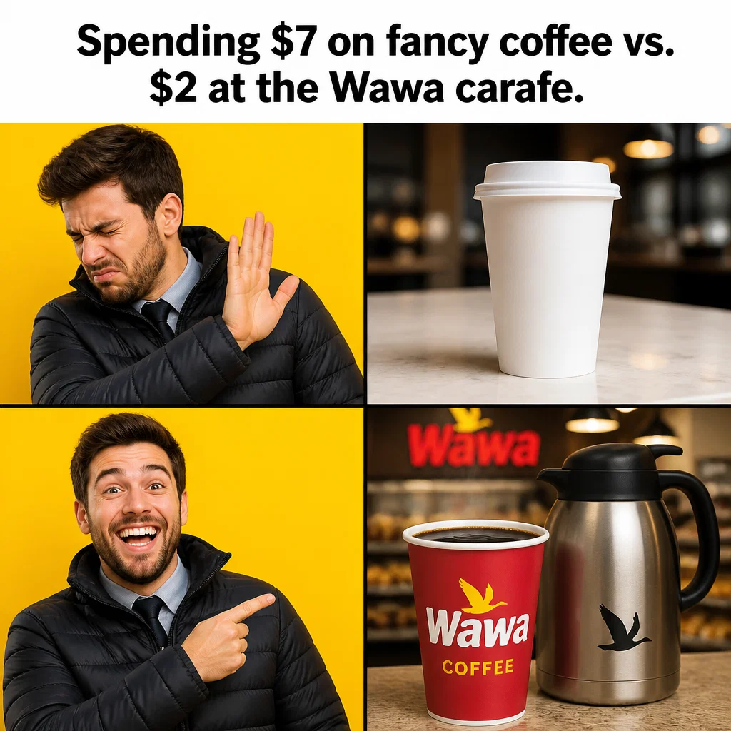 Wawa meme ad example: Coffee Superiority