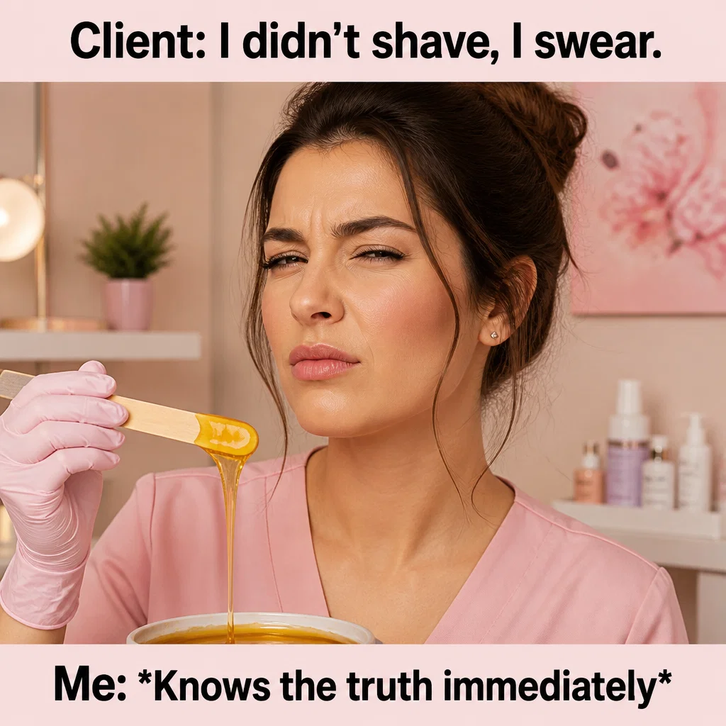 Waxing Studio meme ad example: The Esthetician's Secret