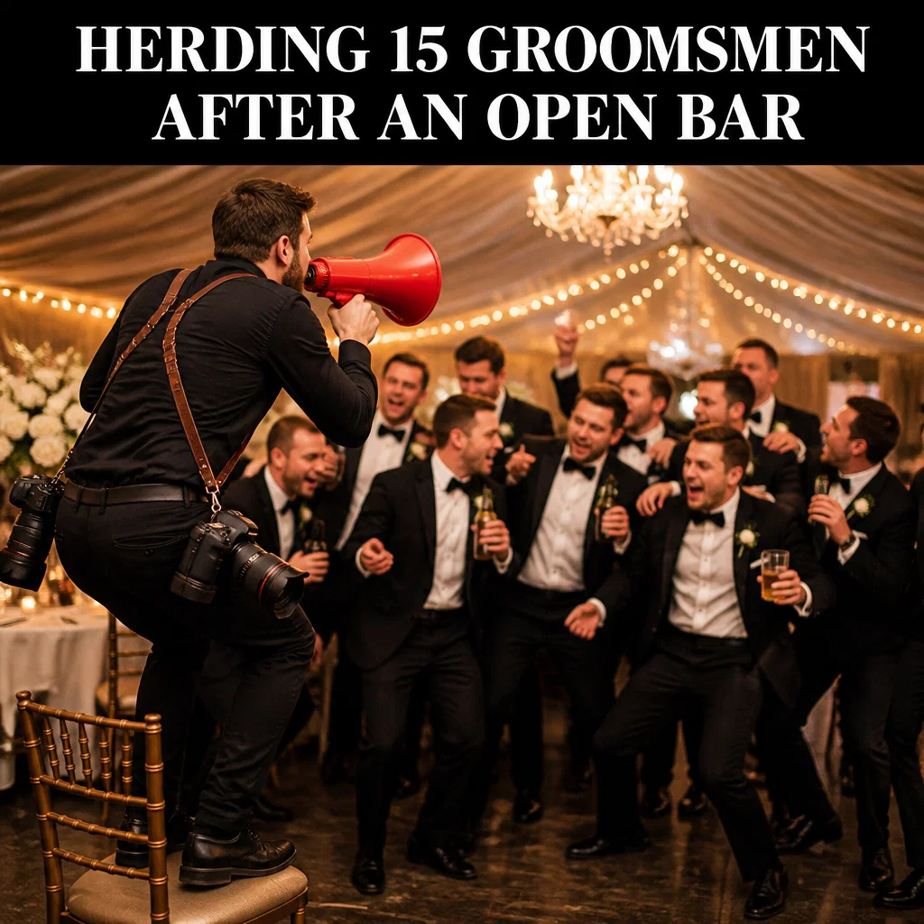 Wedding Photographer meme ad example: The Group Photo Reality