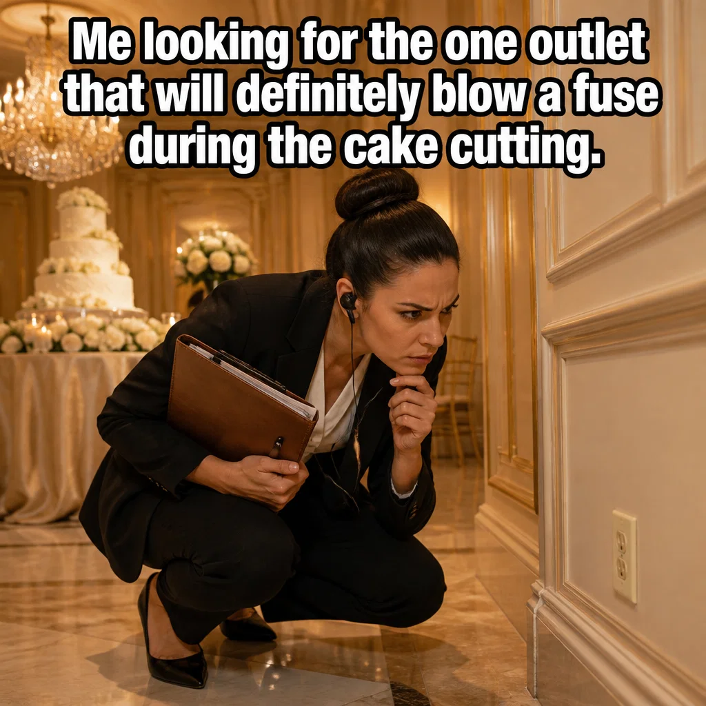 Wedding Planner meme ad example: The Venue Walkthrough