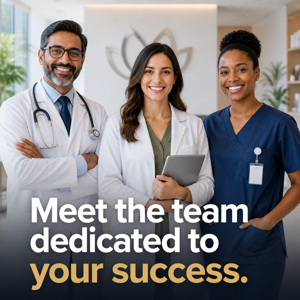 Weight Loss Clinic ad concept example: The Expert Team