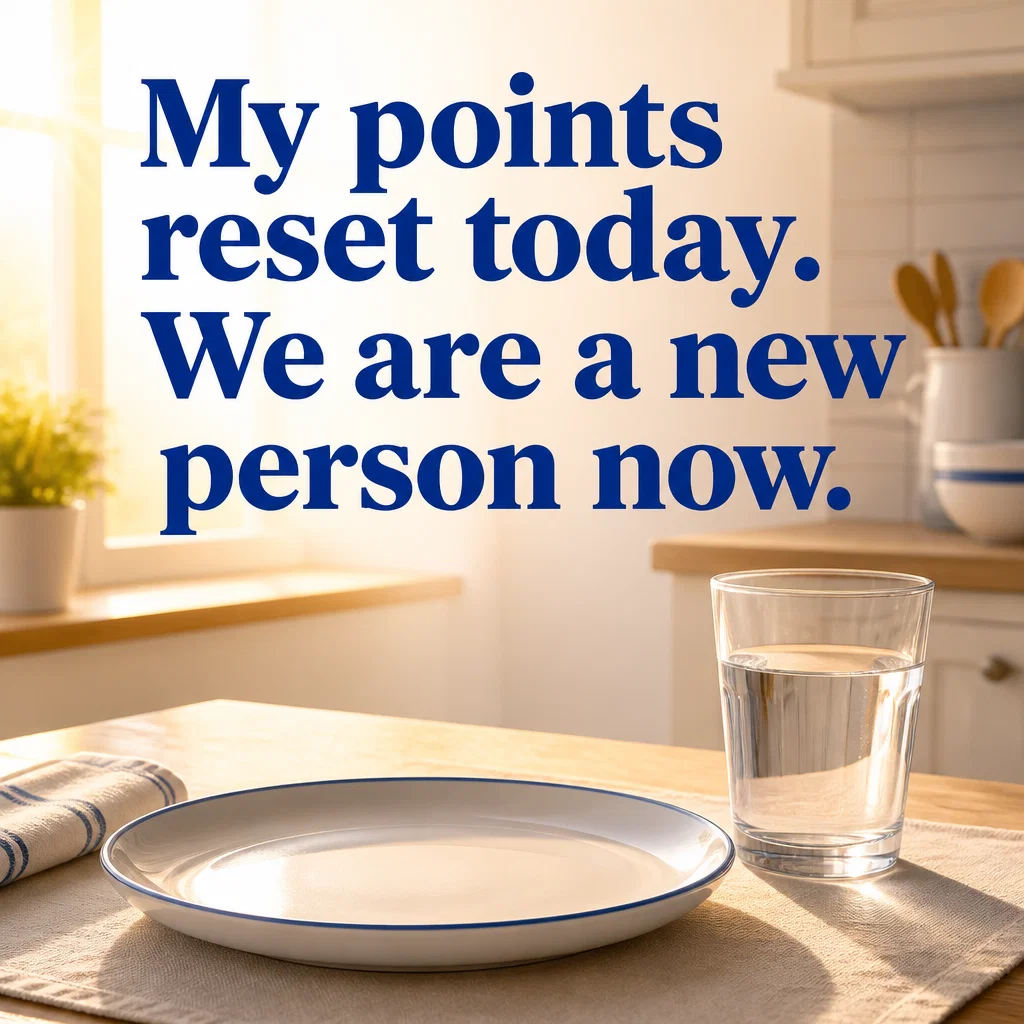 WeightWatchers meme ad example: The Monday Reset