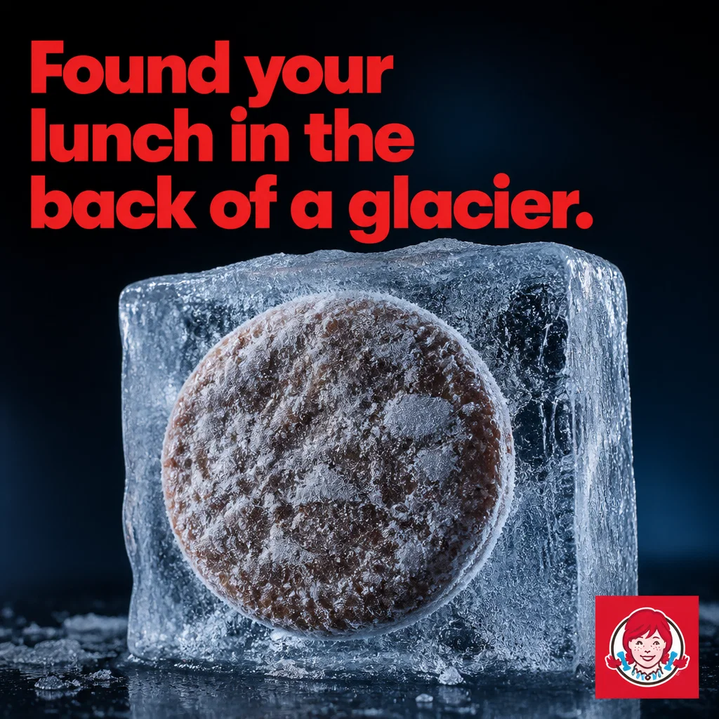 Wendy's meme ad example: The Freezer Burn Roast