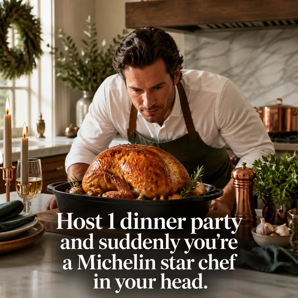 Williams Sonoma meme ad example: The Holiday Host