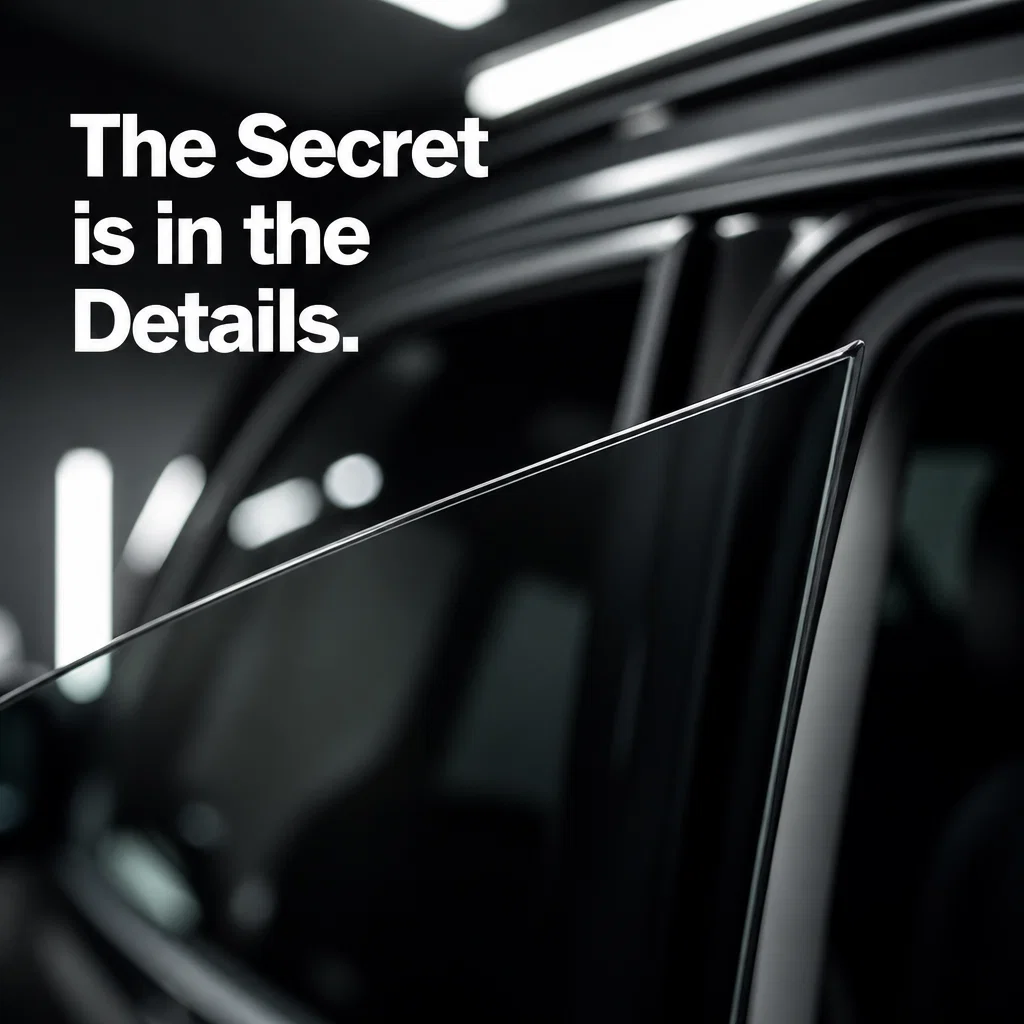 Window Tinting ad concept example: The Edge of Perfection
