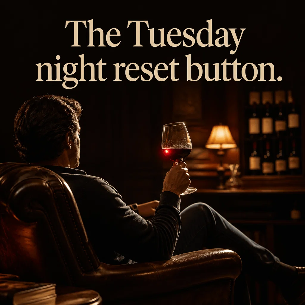 Wine Shop ad concept example: The Daily Reset