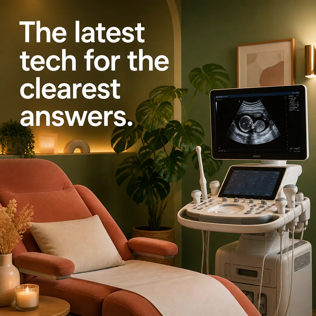 Women's Health Clinic ad concept example: Tech-Forward Care