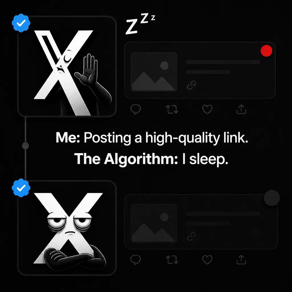 X meme ad example: The Algorithm Battle