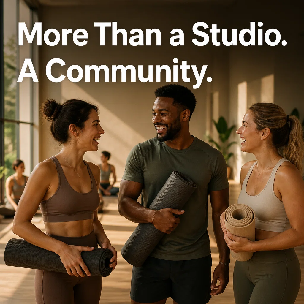 Yoga Studio ad concept example: The Community Vibe