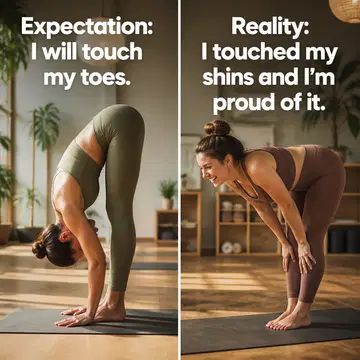 Yoga Studio meme ad example: The Beginner's Mind