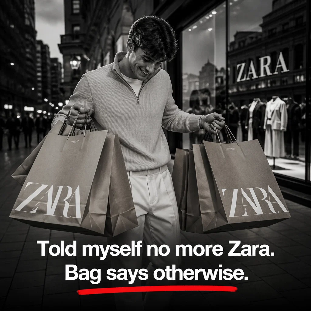 Zara meme ad example: Zara Bag Check